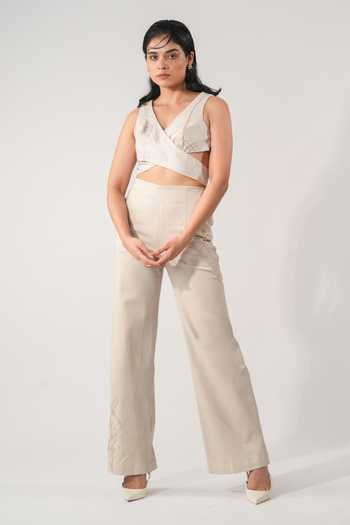 Orthodox Geometric Embroidered Trouser 