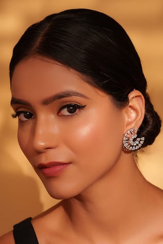 Faux Diamond Stud Earrings 