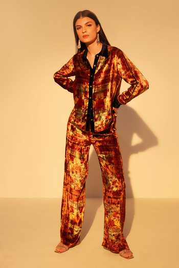 Reena Sharma Ethnic Print Shirt & Pant Set 