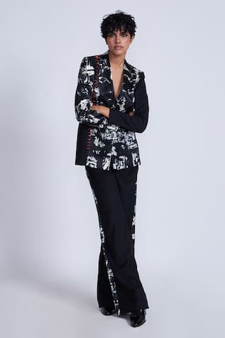 Advait Midori Splash Print Blazer 