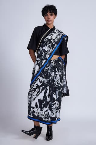 Advait Midori Splash Paint Saree 