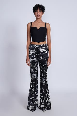 Advait Midori Printed Flared Trouser 