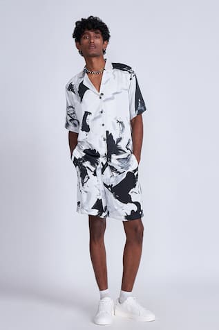 Paint Splash Print Shirt 