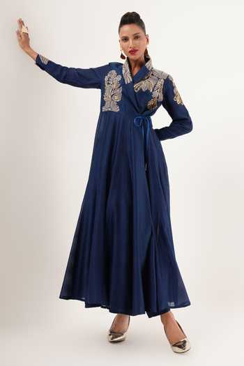 Jajaabor Floral Cutwork Angarkha Set 