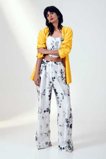 MADDER MUCH Floral Print Blazer & Pant Set 