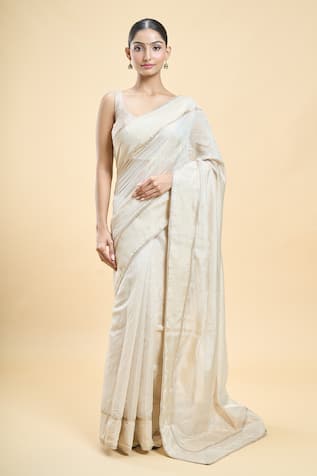 Samyukta Singhania Sequin Border Embroidered Saree 