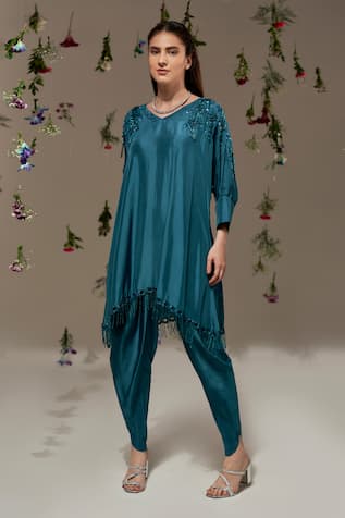 Rimple Agrawal Asymmetric Tunic & Pant Set 