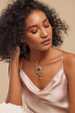 Gulmohar Mini Floralia Pendant Necklace 