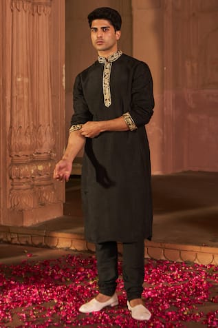 Nidhika Shekhar Placket Embroidered Kurta & Pant Set 