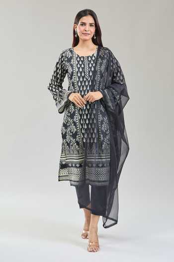 Khwaab By Sanjana Lakhani Gullista Handblock Print Kurta Set 