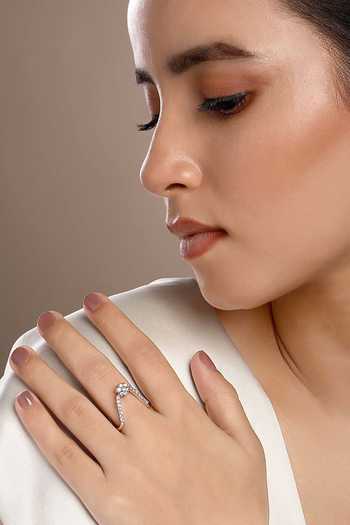 Sica Jewellery Floral Vanki Ring with Cubic Zirconia 
