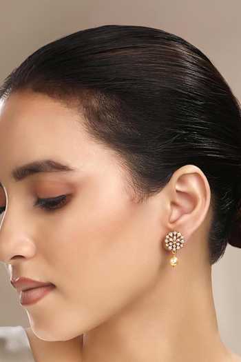 Sica Jewellery Cubic Zirconia Pearl Drop Earrings 