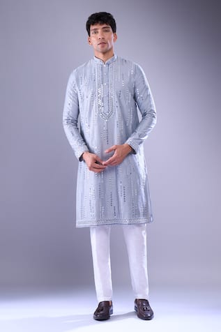 Arihant Rai Sinha Geometric Embroidered Kurta Set 