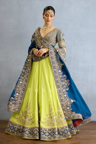 Torani Gul Bloom Embroidered Lehenga Set 