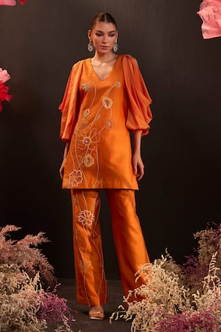 Rishika Singh Gul Embroidered Kurta & Pant Set 