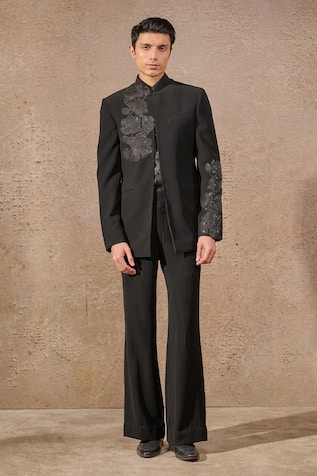 Tarun Tahiliani Bloom Patchwork Bandhgala Set 