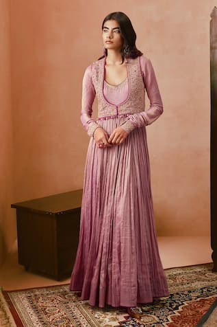 PUNIT BALANA Embroidered Koti & Anarkali Set 