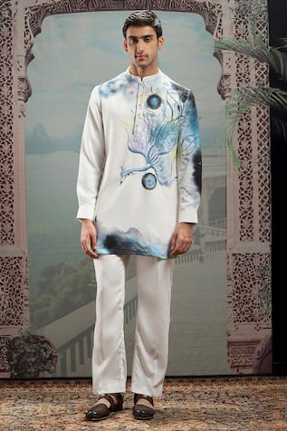 Asuka Embellished Handpainted Kurta With Pyjama 