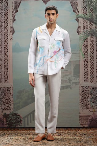 Asuka Floral Handpainted Shacket 