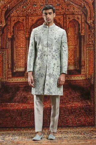 Asuka Floral Dabka Embroidered Sherwani Set 