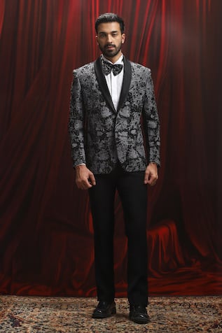 Asuka Embroidered Tuxedo & Trouser Set 