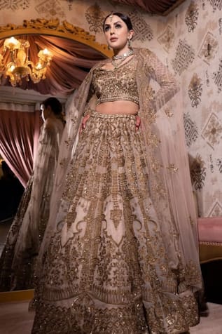 Kaynaat By Aanchal Sawhney Kishti Embroidered Bridal Lehenga Set 