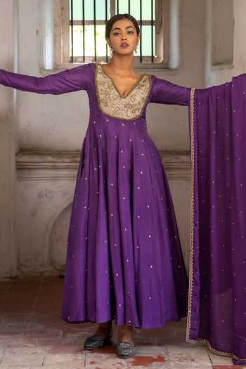 Enamour By Radha Paisley Zardozi Anarkali Set 