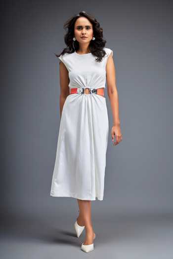 Deepika Arora Waist Gathered Dress 