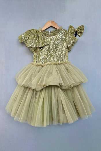 Label Neeti Sequin Embroidered Dress 