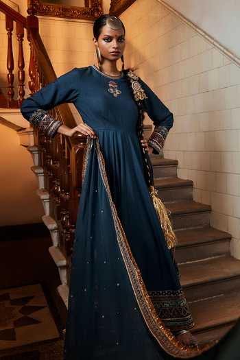Saahiil Kapoor Aafiya Zardozi Embroidered Anarkali Set 