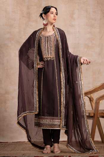 Saahiil Kapoor Rabia Thread Embroidered Kurta Set 