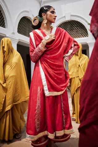 Saira Zari Embroidered Anarkali Set 