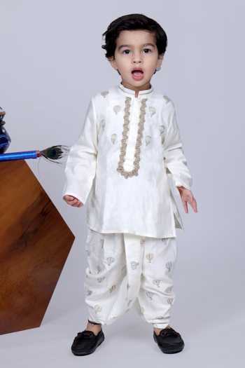 Little Brats Parachute Embroidered Kurta Set 