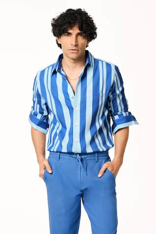 Terra Luna Tonal Stripe Cotton Shirt 