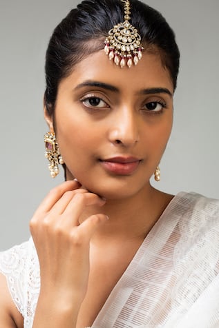Antique Gold Plated Maangtikka 