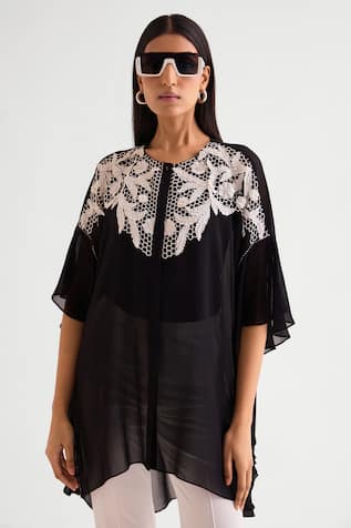 Namrata Joshipura 3D Applique Asymmetric Tunic 