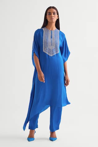 Namrata Joshipura Bead Embellished Asymmetric Kaftan Set 