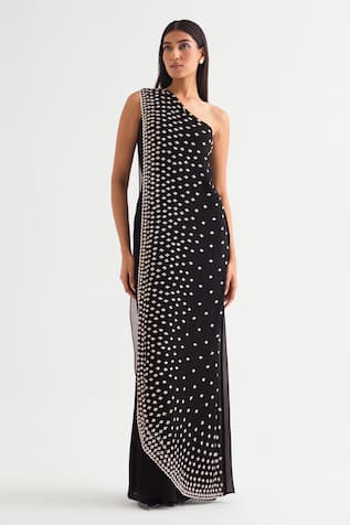 Namrata Joshipura Floral Applique One Shoulder Jumpsuit 