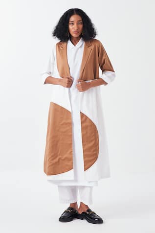 Three Moon Applique Long Jacket Pant Set 