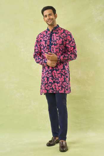 Spring Break Tropical Print Kurta Set 