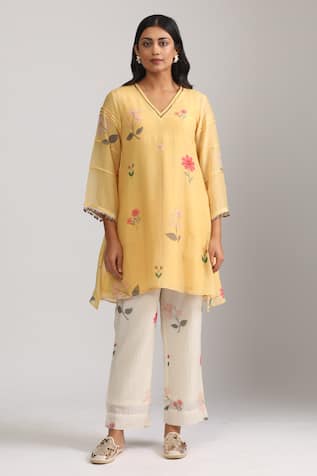 Trendy tokari Garden Print Kurta & Pant Set 