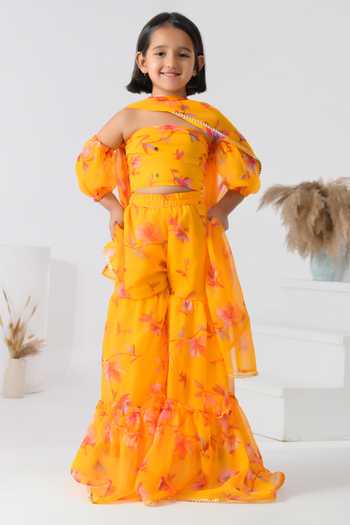Bannhi By Priyanka Rathore Bloom Print Sharara Set 