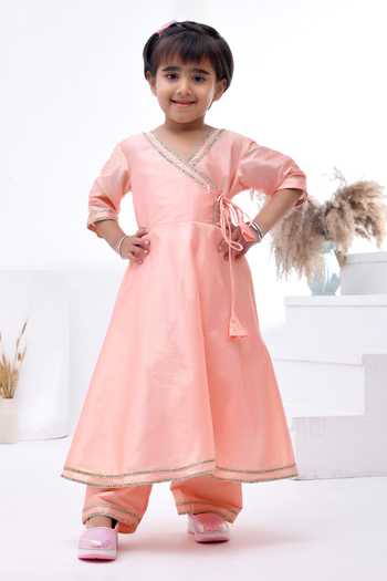 Bannhi By Priyanka Rathore Gota Lace Angarkha Set 