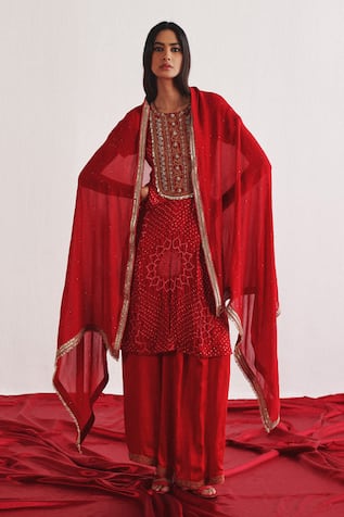 Twenty Nine Mukaish Embroidered Dupatta 