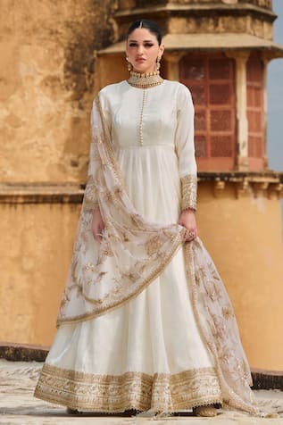 Lashkaraa Zari Embroidered Anarkali Pant Set 