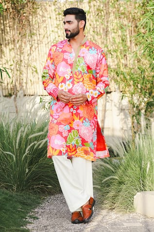 Floral Printed Kurta Set 