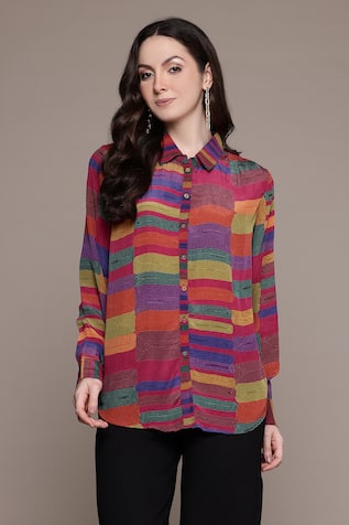 Ritu Kumar Bauhaus Print Loose Shirt 