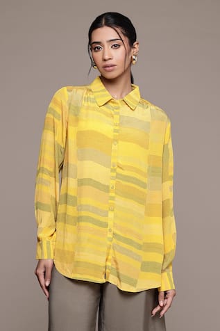 Ritu Kumar Bauhaus Print Loose Fit Shirt 
