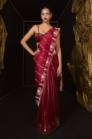 Ekaya Banaras Kadhwa Banarasi Silk Saree 