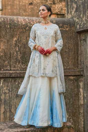 Vinita Bhansali Silk Fusion Lehenga Set 